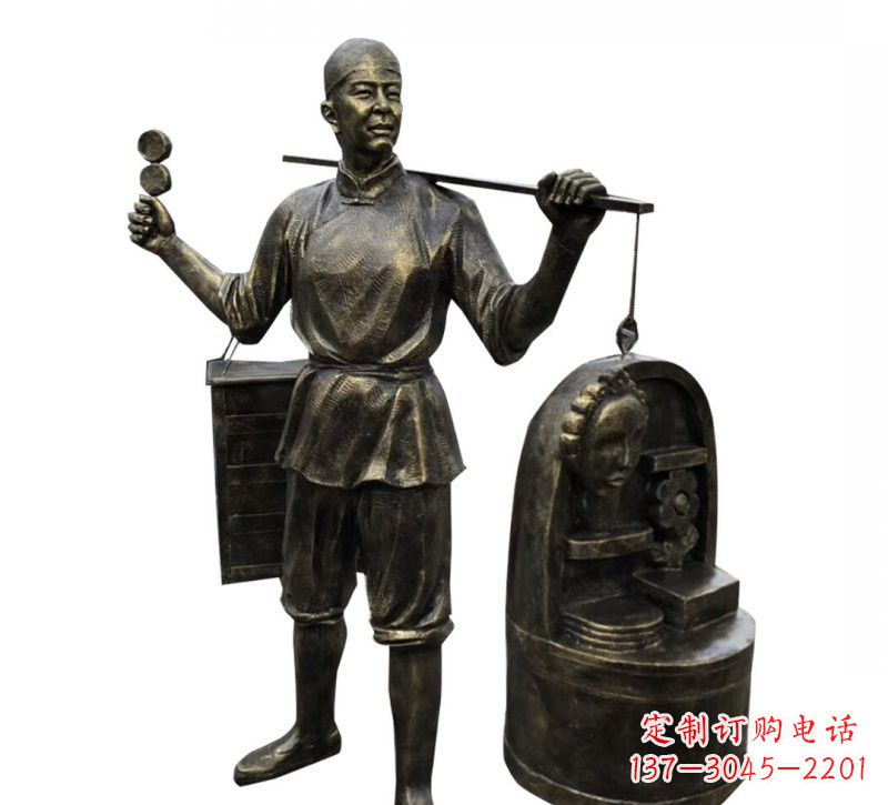 重庆铜雕卖货郎