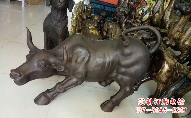 重庆铜雕牛广场动物景观摆件 (5)