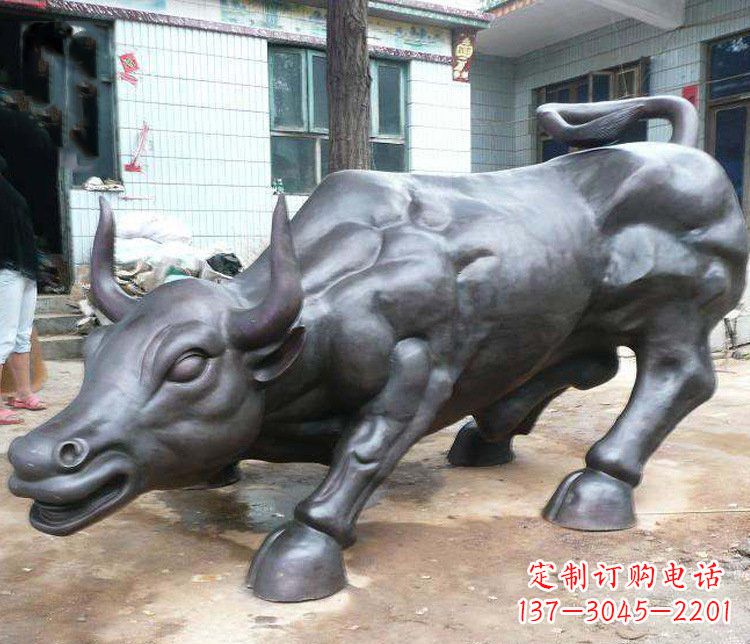 重庆铜雕牛广场动物景观摆件 (3)