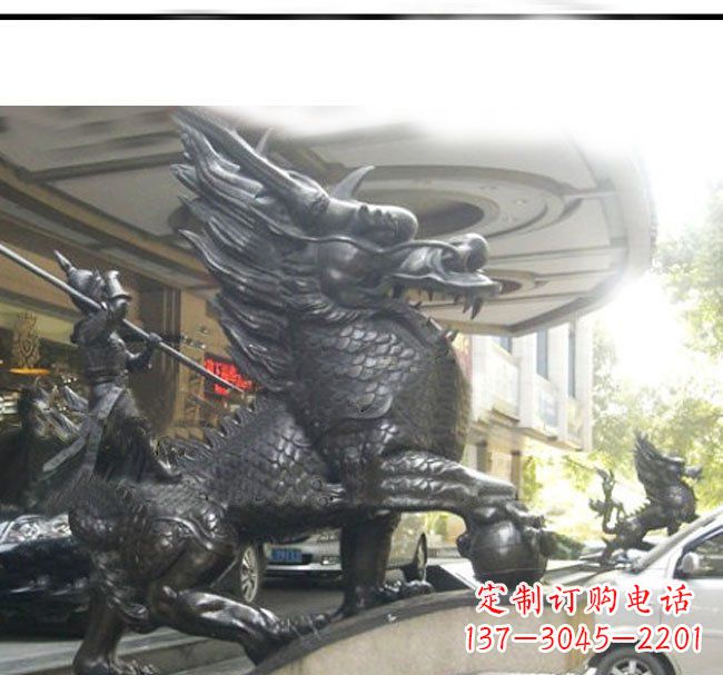 重庆铜雕麒麟公司门口神兽雕塑