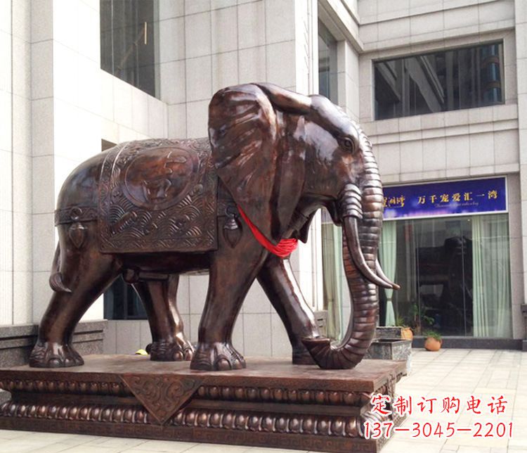 重庆铜雕企业招财大象
