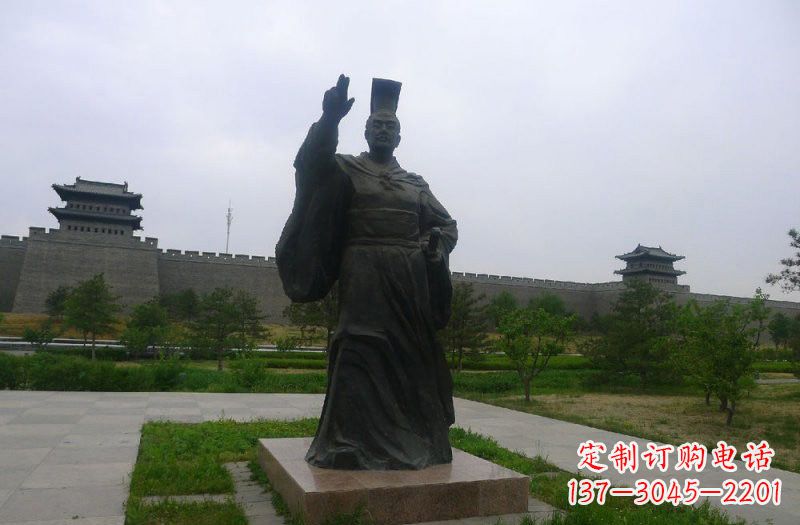 重庆铜雕秦始皇古代名人雕塑