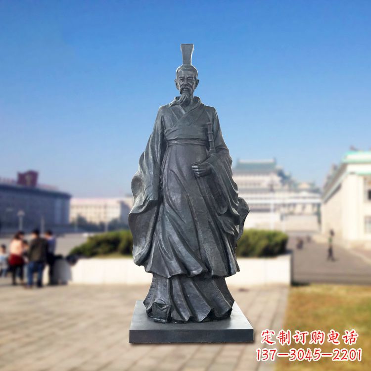 重庆铜雕屈原塑像