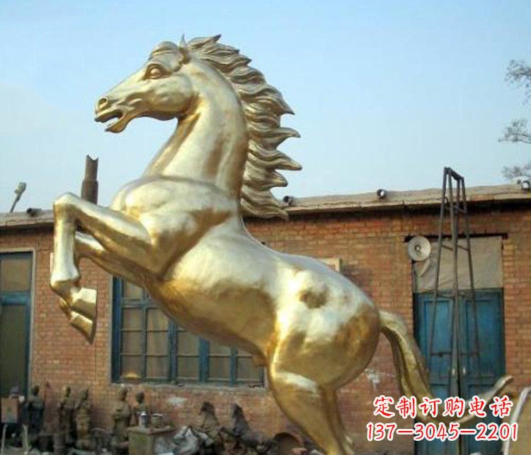 重庆铜雕室商场招财动物马雕塑