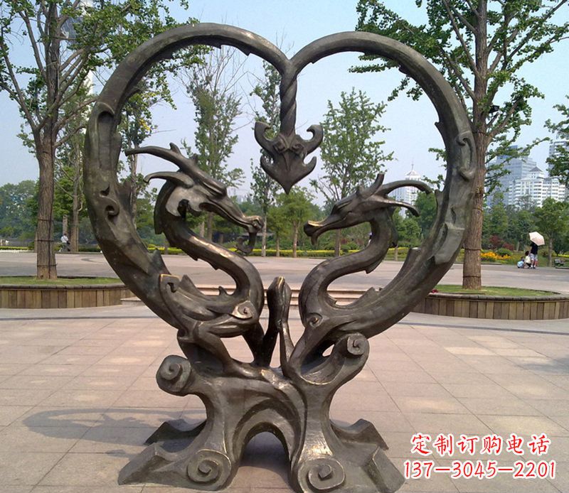 重庆铜雕双龙戏珠