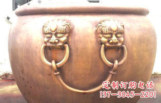 重庆铜雕水缸寺庙景观雕塑_1