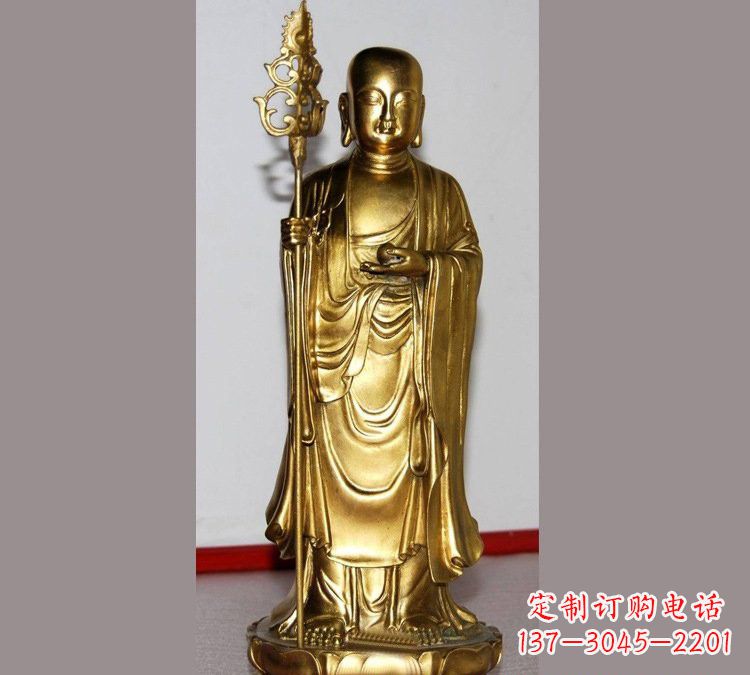 重庆铜雕寺庙佛堂地藏菩萨