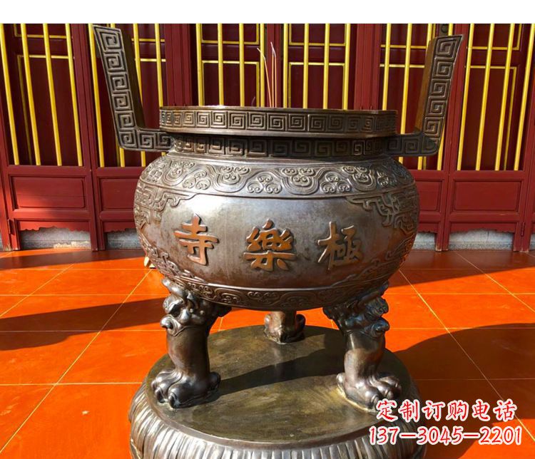 重庆铜雕寺庙景观香炉