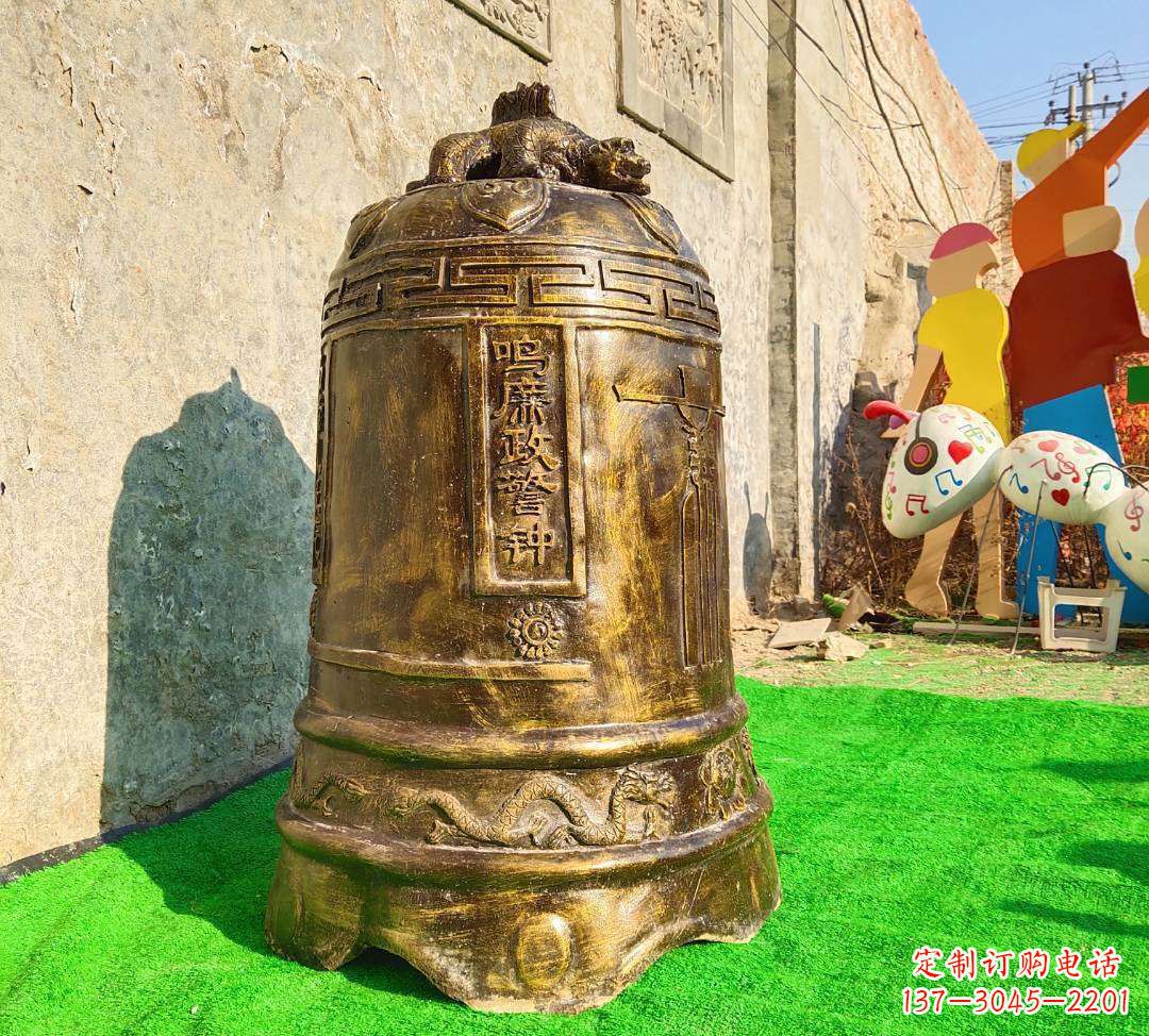 重庆铜雕寺庙警钟雕塑摆件