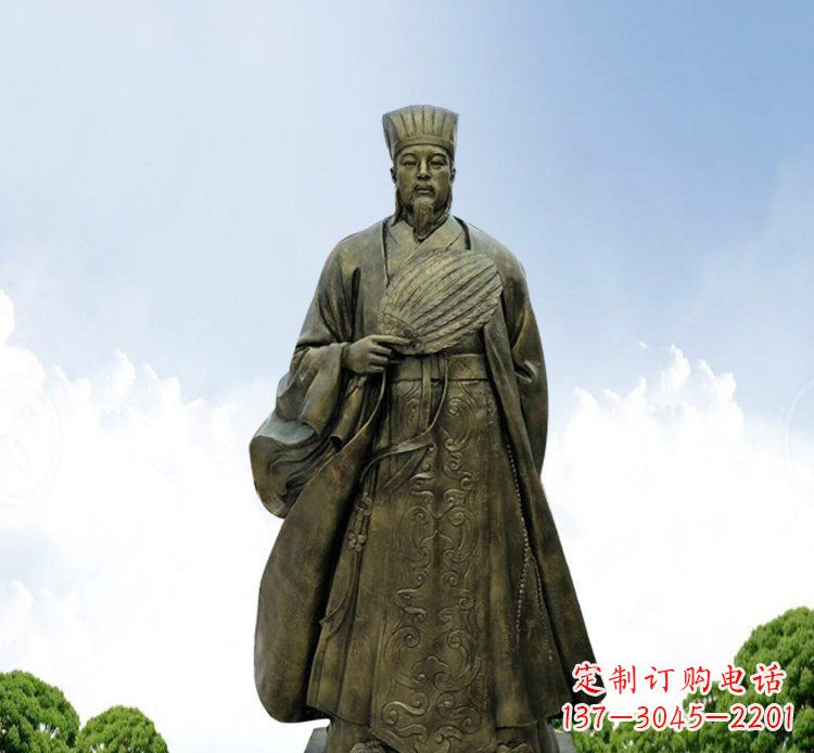 重庆铜雕伟人诸葛亮古代历史人物