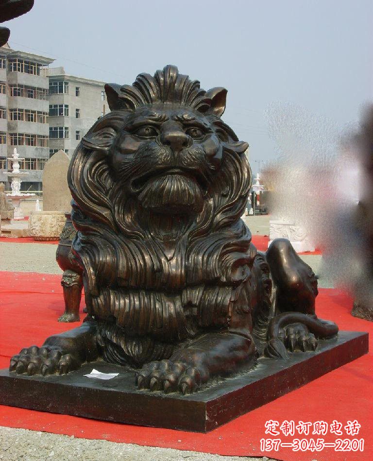 重庆铜雕西洋狮子222