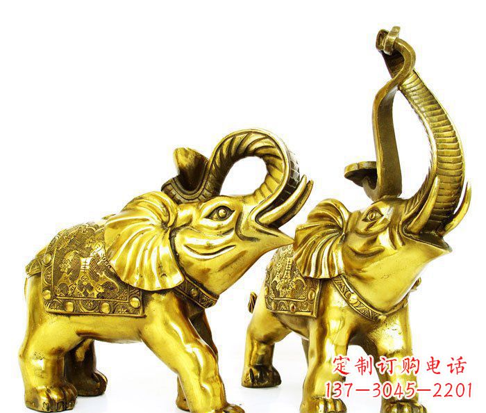 重庆铜雕小象公园动物雕塑
