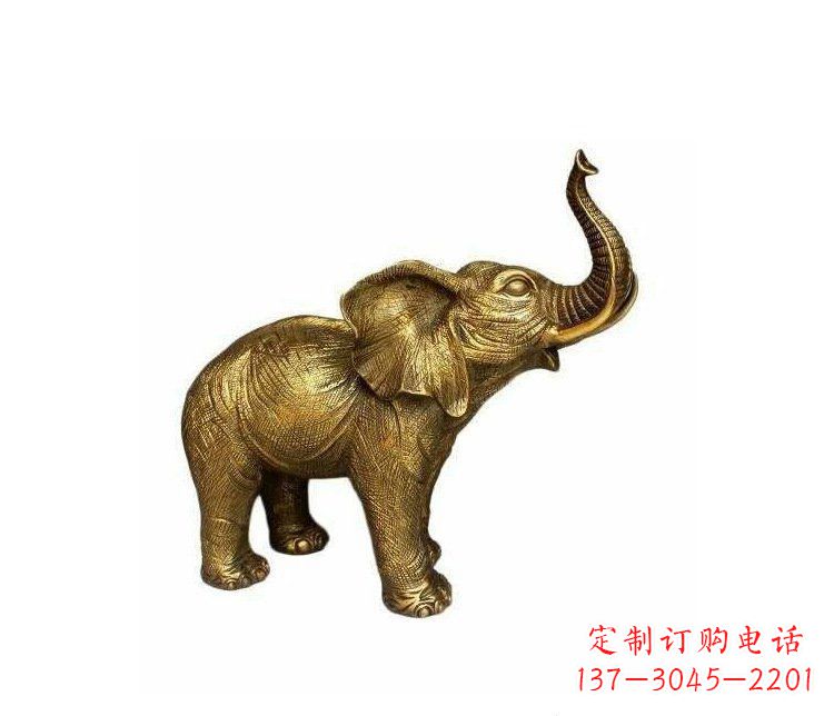 重庆铜雕园林动物小象雕塑
