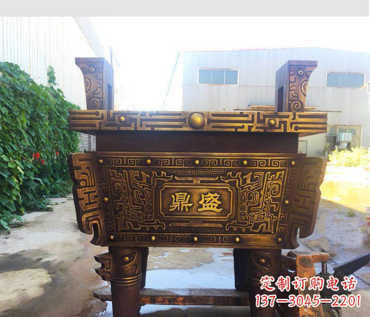 重庆铜雕招财鼎盛香炉