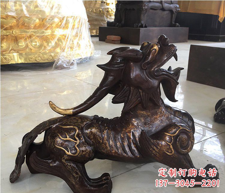 重庆铜雕招财辟邪貔貅雕塑摆件