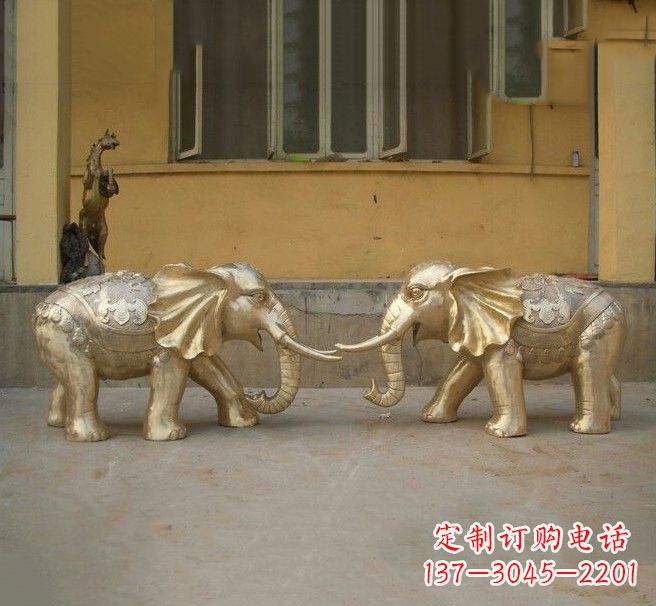 重庆铜雕招财小象