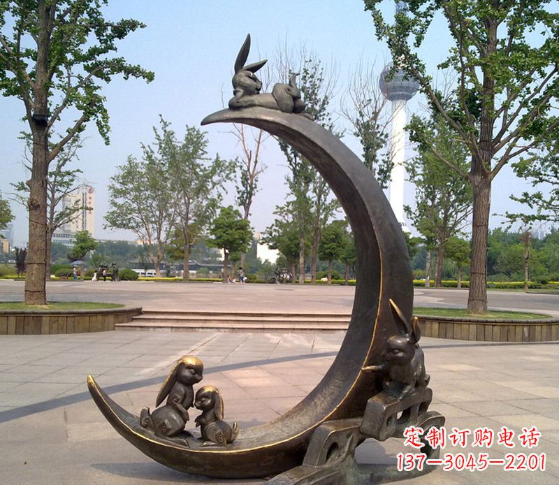 重庆兔子铜雕