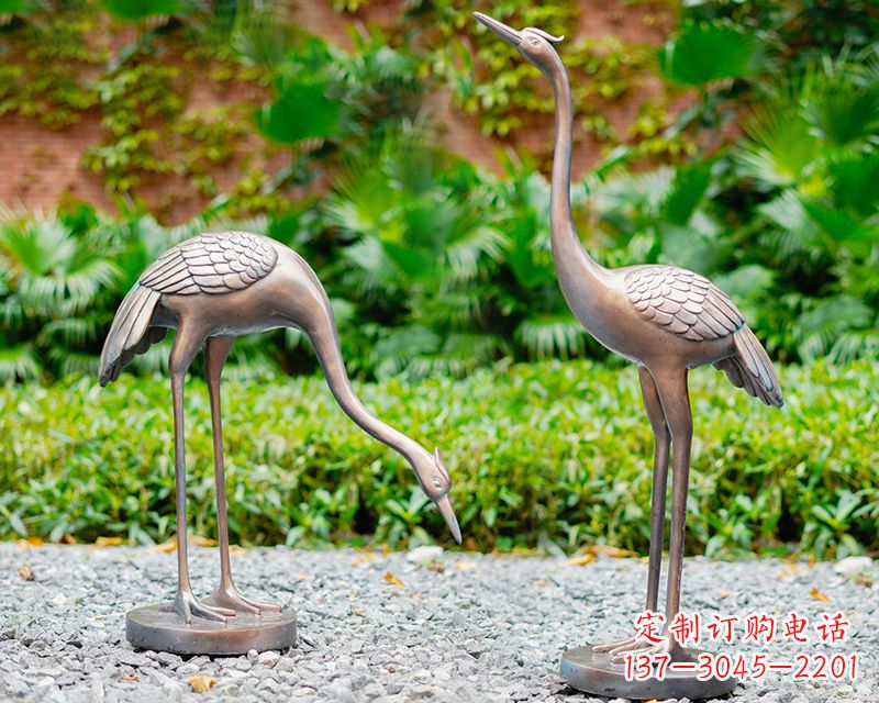 重庆推荐仿真仙鹤动物雕塑