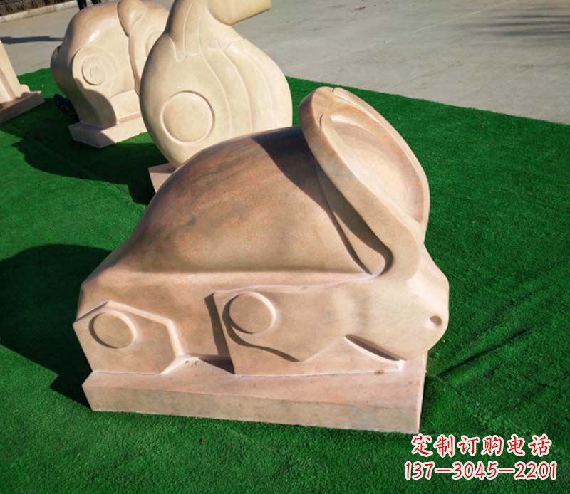 重庆晚霞红抽象十二生肖石雕