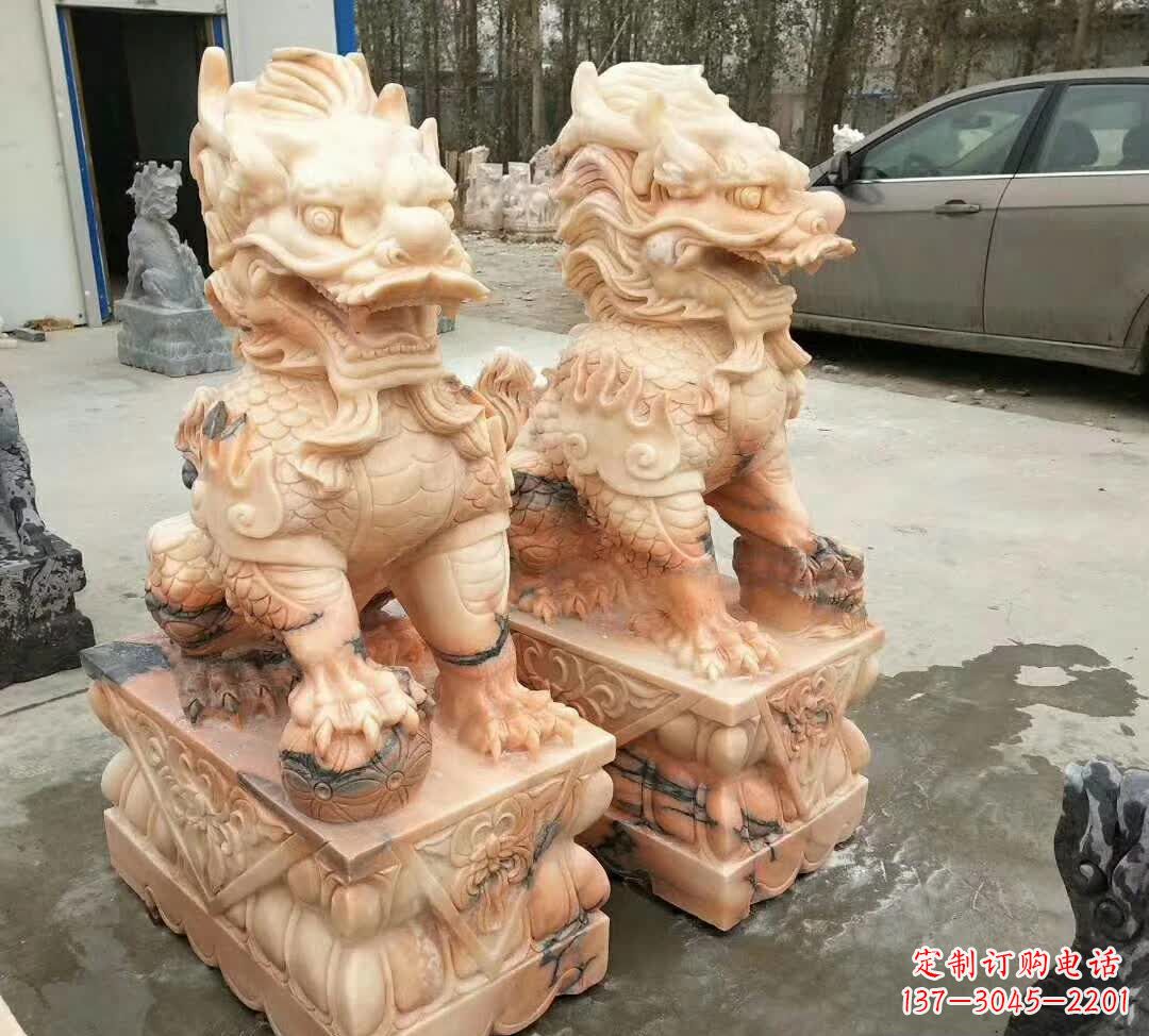 重庆晚霞红酒店麒麟门墩