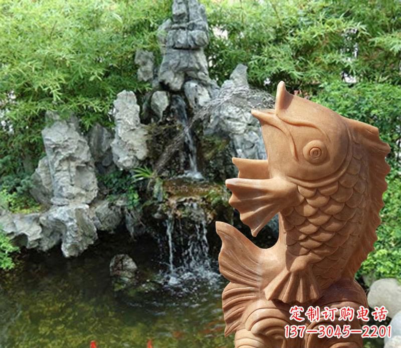 重庆晚霞红鲤鱼喷泉