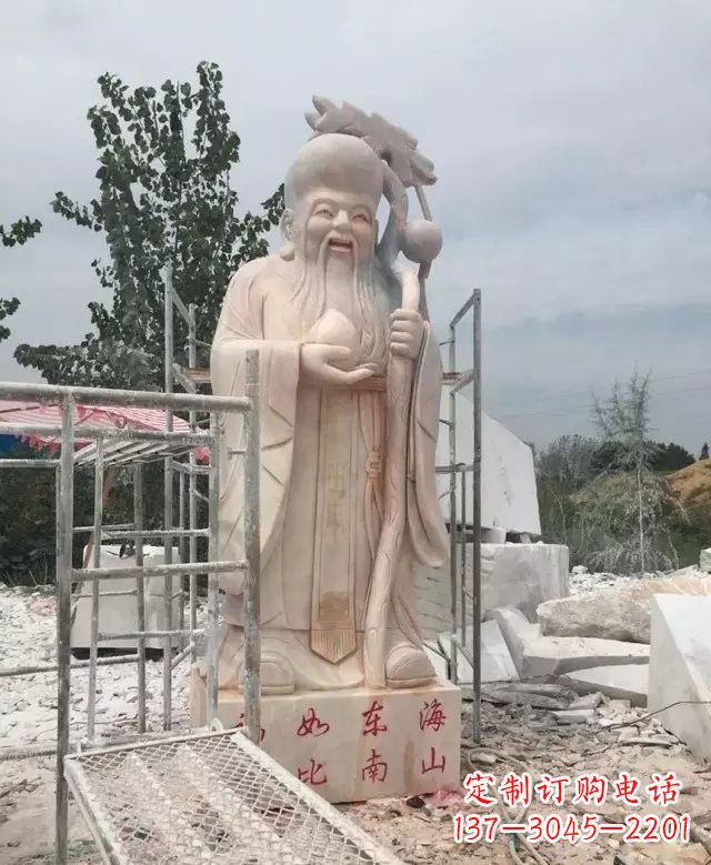重庆晚霞红神像老寿星雕塑