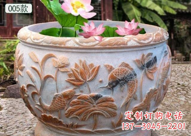重庆晚霞红水缸鱼缸雕塑