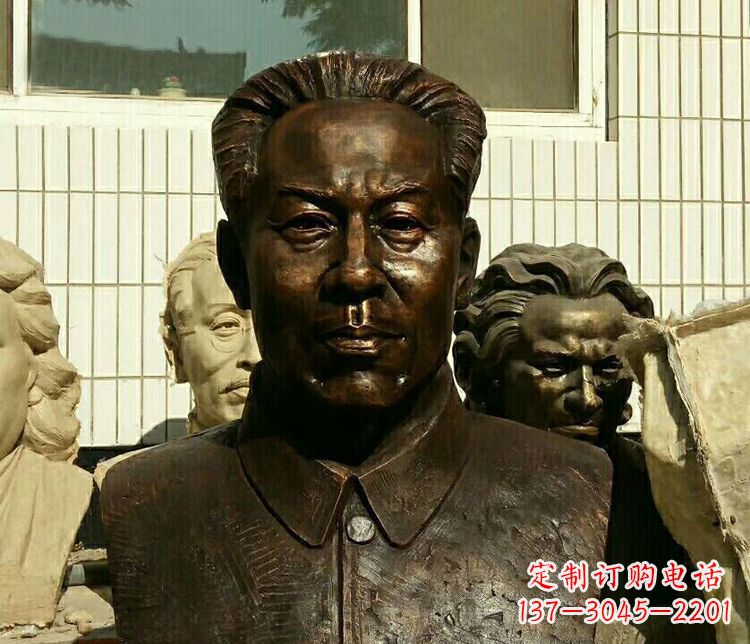 重庆伟人刘少奇胸像铜雕