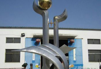 重庆中领雕塑：不锈钢树叶雕塑，精美绝伦