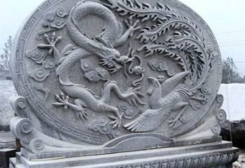 重庆青石古典美——龙凤呈祥雕塑