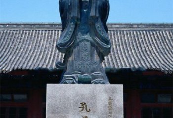 重庆传承古代文化——青铜孔子雕塑