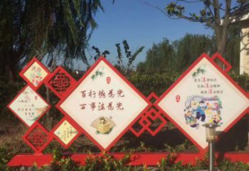 重庆把社会主义核心价值观融入不锈钢景观雕塑
