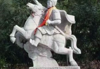 重庆神帅韩信骑马石雕塑像，领雕塑定制出精美传奇