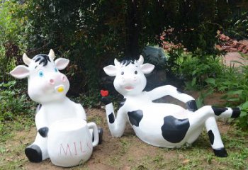 重庆中领雕塑出品：生肖牛卡通雕塑