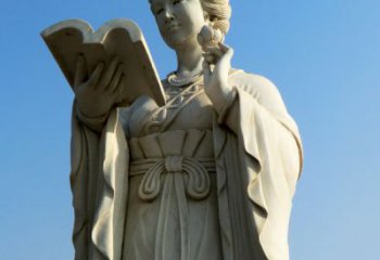 重庆十二花神之十一月山茶花王昭君汉白玉美女雕塑