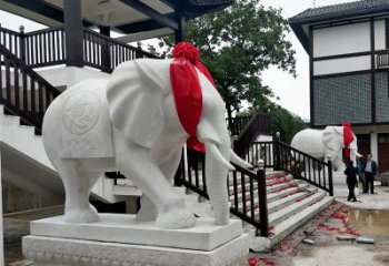 重庆迎接观音祝福的精美大象观音栏杆