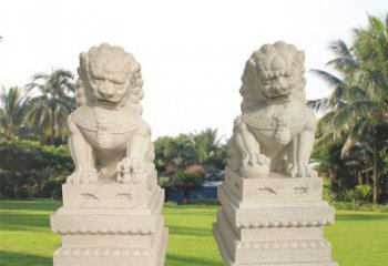 重庆狮子雕塑增添华贵气息