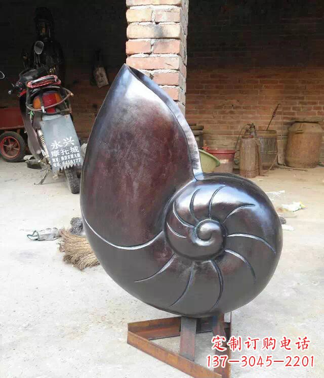 重庆蜗牛公园景观动物铜雕