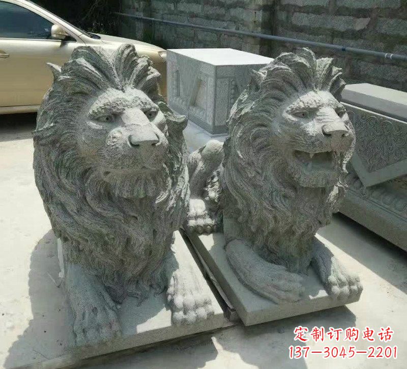 重庆卧式狮子石雕