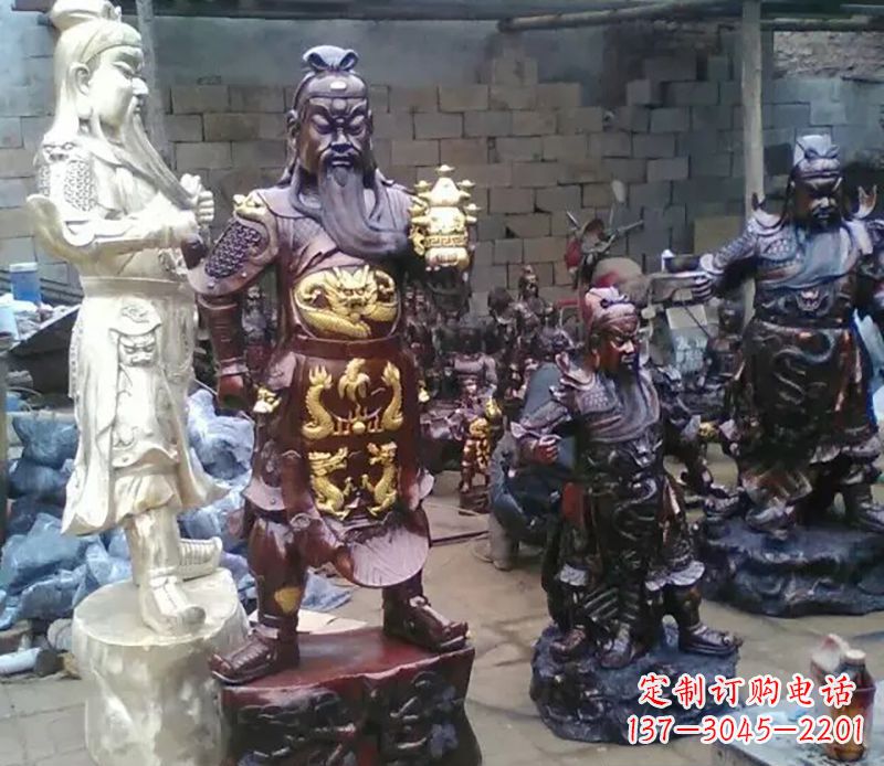 重庆武财神提刀关公铜雕