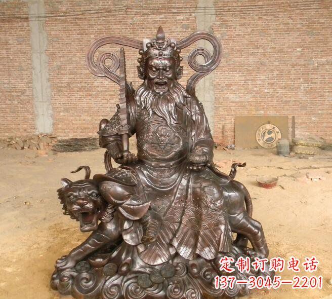 重庆武财神赵公明铜雕
