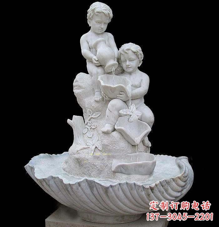 重庆西方儿童喷泉石雕
