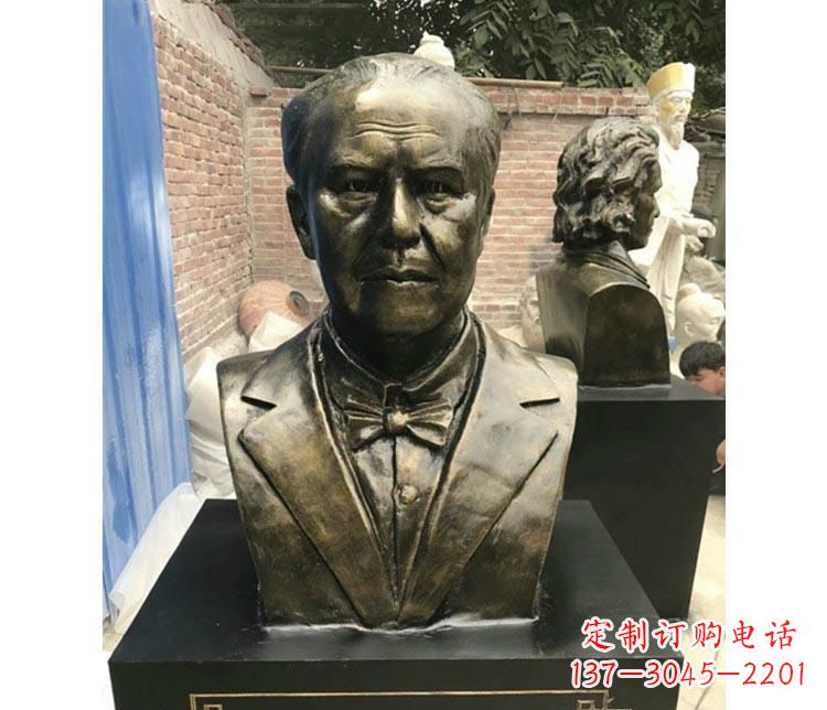 重庆西方名人爱迪生胸像铜雕
