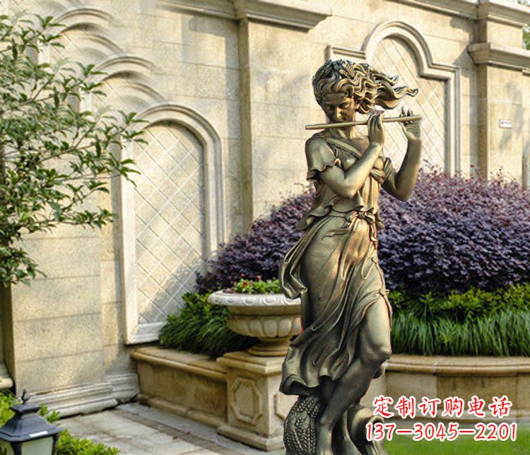 重庆西方女人别墅景观铜雕塑