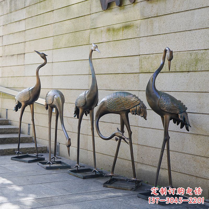 重庆仙鹤不锈钢雕塑