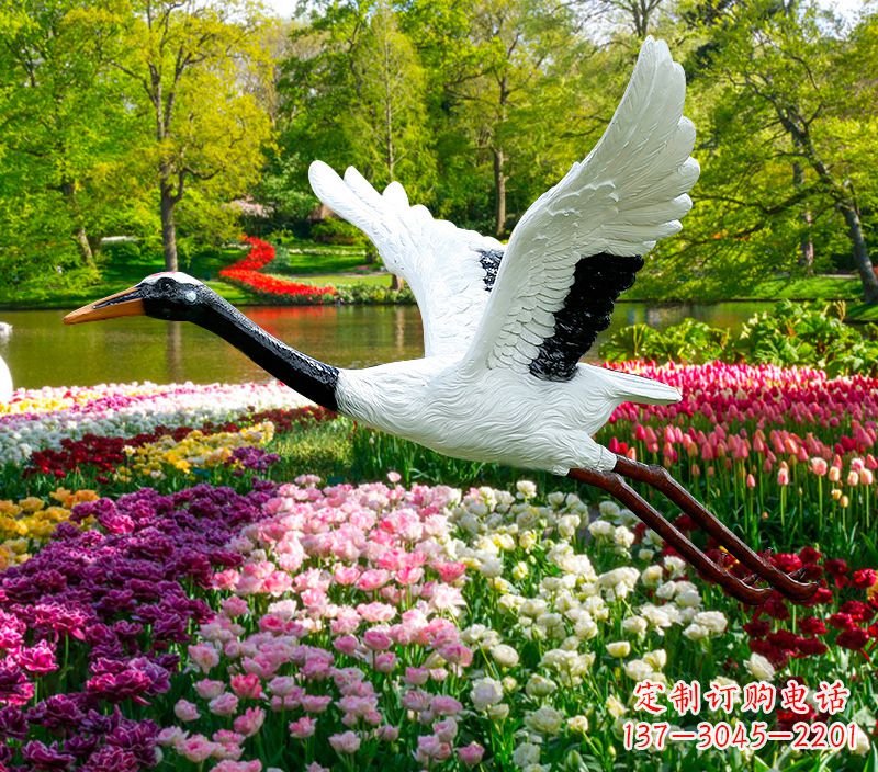 重庆仙鹤雕塑灯