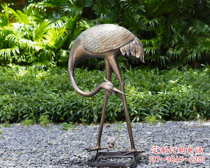 重庆仙鹤雕塑喷泉