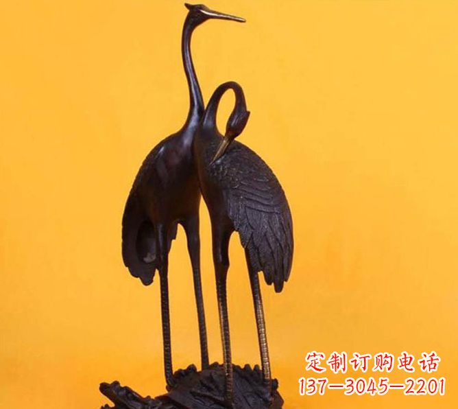 重庆仙鹤雕塑铜