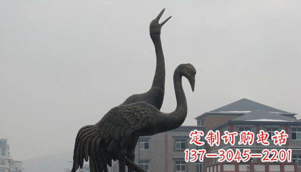 重庆仙鹤公园景观铜雕