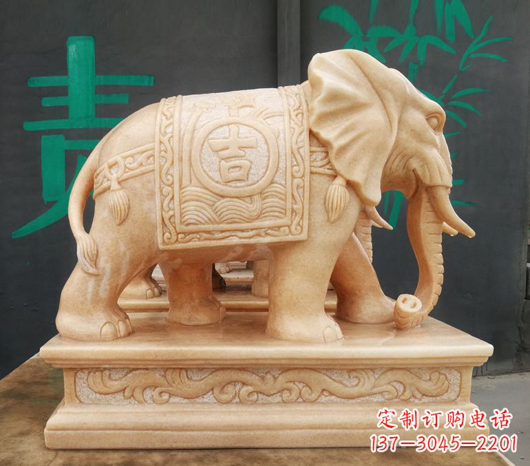 重庆现代石雕大象雕像